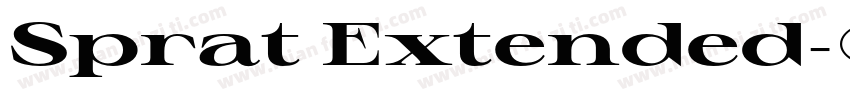 Sprat Extended字体转换
